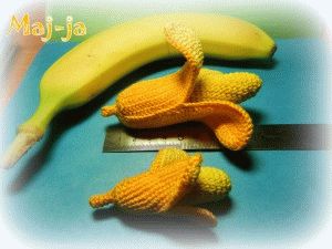 Вяжем банан крючком